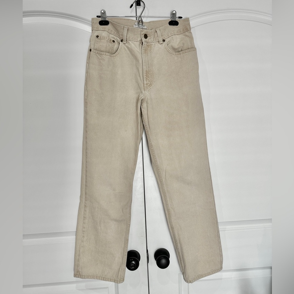 L.L. Bean Original Fit Tan Jeans Size 10 - LL Bean Beige Khaki Cream